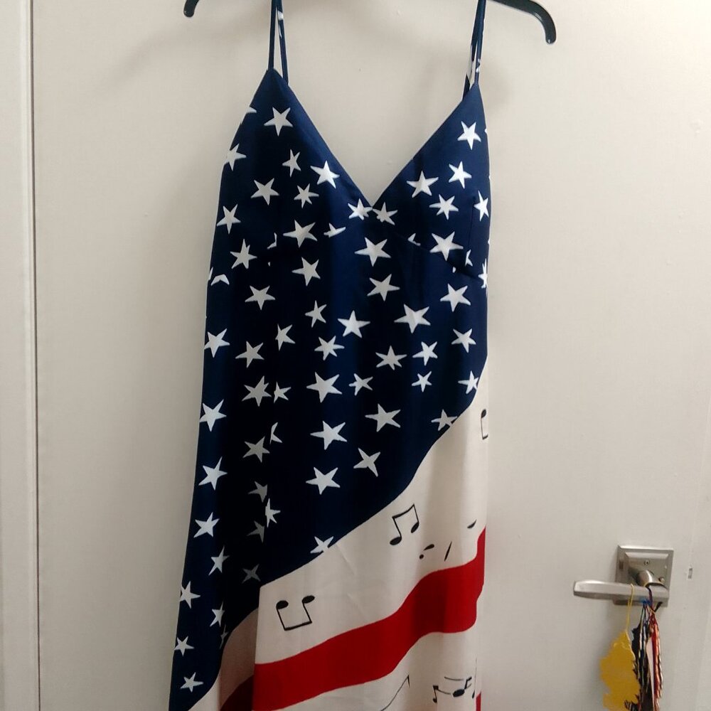 Women's Star, Flag, Rose, and Musical Note Dress